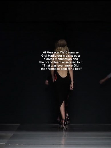 Gigi Hadid Walking for Versace FW16 Runway