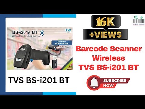Barcode Scanner Wireless TVS BSLi201 1D&2DBoth how to use wirelessbarcode in biiling excel inventory