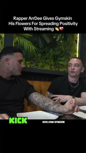 Rapper ArrDee gives Gymskin his flowers for spreading positivity With Streaming 👏❤️‍🩹