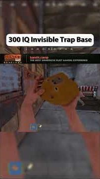 300 IQ Invisible Trap Base In Rust #rust #rustgame #rusttok