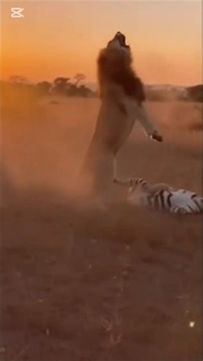Lion saves a little Lion #animals
