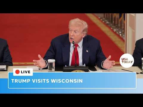 Trump Wisconsin visit live: President holds roundtable