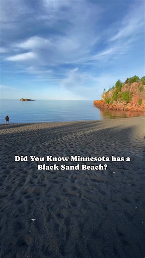 Are you looking for one of Minnesota's most unique beaches? 👀 Visit Black Beach near Silver Bay along the North Shore of Lake Superior! This popular spot was named for the fine black sand that had resulted from taconite tailings discarded in Lake Superior many years ago. The beach is popular for swimming, picnicking, or relaxing and offers gorgeous views of Lake Superior. Have you visited this amazing spot #OnlyinMN? Save this video or send it to a friend to plan your trip. 🎥: Lizanne Lately L