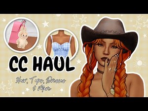 SIMS 4 : CC HAUL (HAIR, TOPS, DRESSES & MORE) + CC LINKS in Description ✨