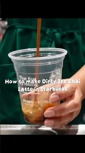 Dirty Iced Chai Latte #starbucks #coffee #icedcoffee #chaitea