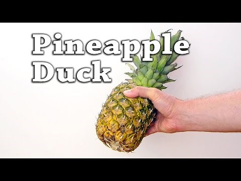 Make a Pineapple Duck - Fruit Carving Bird Art