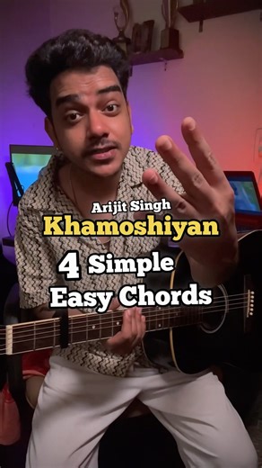 Khamoshiyan | Guitar Lesson | Easy Chords | #arijitsingh #guitarchords #khamoshiyan