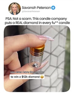 1.8M views · 536 reactions | The BEST gift idea for both candle and diamond lovers. Basically everybody. We've got real diamonds in every candle, and we're passing the savings on to you.  | ForeverWick Candle | Facebook