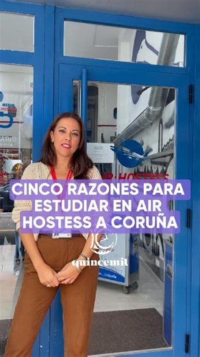 🛩️🌍 Cinco razones para estudiar en Air Hostess A Coruña. La academia se ha consolidado como la Escuela Oficial de Auxiliares de Vuelo (TCPS) con más trayectoria y reconocimiento nacional. En los diferentes cursos que ofrecen cada año, los y las alumnas se forman para unirse profesionalmente a las compañías aéreas más pretigiosas del mundo. ¿Te imaginas trabajar volando? Consulta información sobre los cursos de octubre y noviembre. Plazas limitadas. 📍 Avenida Rubine, 31 📞 683 539 607 y 607 72