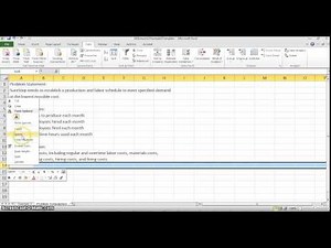 Aggregate Planning Problem -- Formulation