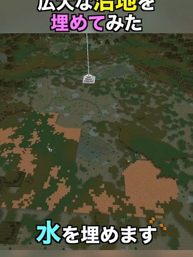 沼地を埋めてマインクラフトの新施設へ