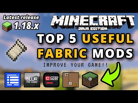 Minecraft Java 1.18.1 Top 5 Best Useful Fabric Mods For Minecraft 1.18.1 (My Useful Fabric Mods)