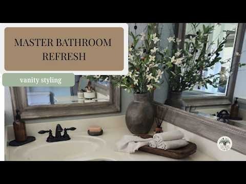 Master Bathroom Refresh ~ Vanity Styling
