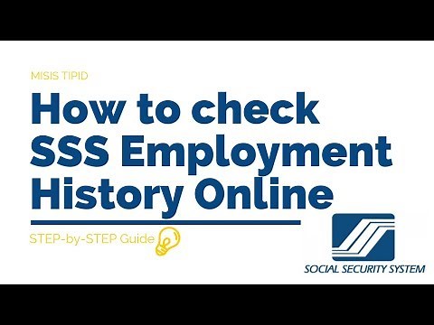 How to check SSS employment history online
