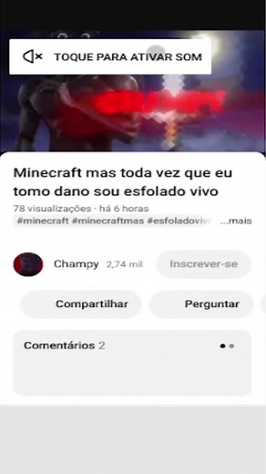 Olha esse cara, ahhh 💀😭🥀 . . . . #minecraft #esfolamento #champymp4 #cringe #fyp