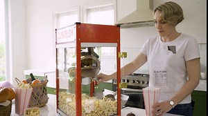 Cornrush Popcorn Machine Tabletop Vintage Professional Popcorn Maker 8 OZ Theater Style with Nonstick Kettle and Serving Scoop for Home Use, Party, Movie Nights and Birthday Gift