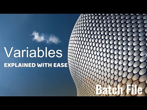 Variables in batch file Explained - Batch Scripting #1