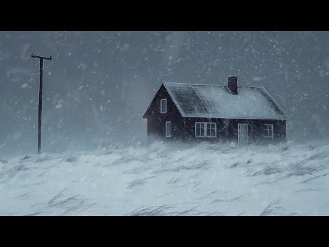 Enjoy a Restful Night with Howling Winds & Winter Storm Sounds | Relaxing Snowstorm for Deep Sleep