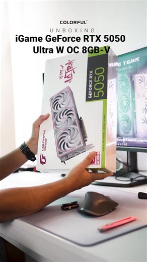 18 comments |  NEW GPU DROP! Unboxing the  Colorful RTX 5050 8GB — powered by Blackwell!  60% faster than RTX 3050 in raster ⚡ DLSS 4, 8GB GDDR6, 130W TDP  Built for 1080p ultra + AI-boosted frames! #RTX5050 #ColorfuliGame #GPUunboxing #DLSS4 #BlackwellGPU #PCMasterRace #RTXOn #gamingsetup | Emarque PC | Facebook