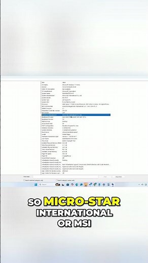 Find Your Motherboard Model in Windows 11 Easily! #shorts