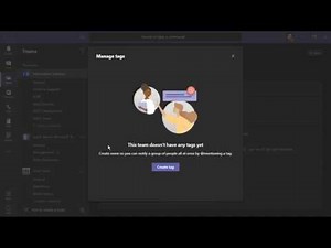 Using Tags in Microsoft Teams
