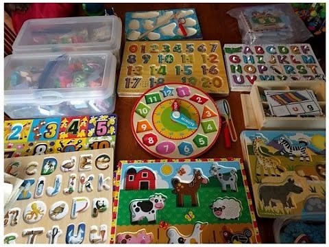 Kids Wooden Puzzle Organization & Activities