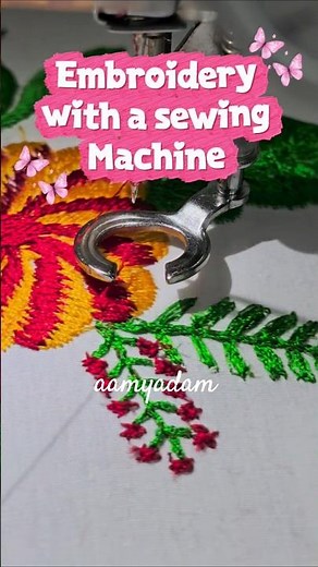 Embroidery with a regular sewing machine. I teach these techniques in my online course #lsewing
