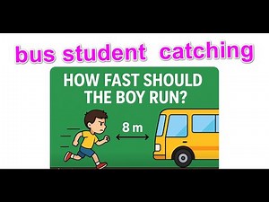 advance physics NEET 2026 : BUS catching problem : minimum velocity of student