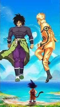 Broly 💥 🆚 Naruto 🍃 | Who Wins This Ultimate Battle? | Anime #Shorts