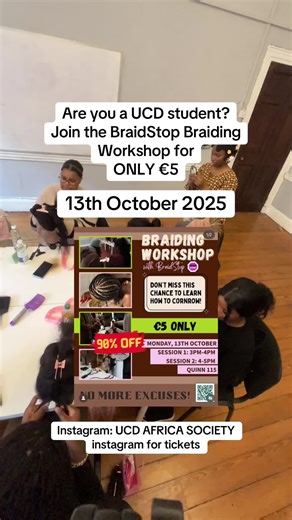 ✨ Hands-on lessons in braiding and cornrow techniques 🖤 A cultural deep dive into the history and heritage of Afro hair 🎓 Taught by professional stylists and cultural educators 💬 Q&A and networking with beauty and hair industry leaders