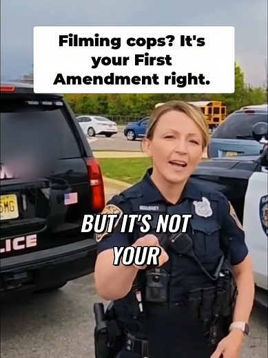 Educating an Aggressive Officer on First Amendment Rights