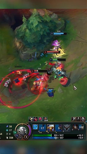 Blitzcrank & Ashe Vs Jinx & Thresh | Slow Is The Main Point! #leagueoflegends #blitzcrank #shorts