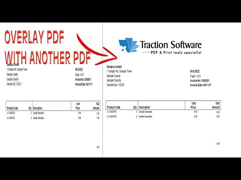 How to overlay two pdfs on top of each other and print