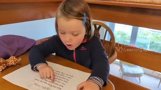 Here's a 3-year-old child working on the short story "Rob the Frog" from lesson #25 in our Phonics Foundations program. Her mom wrote to us: “I videoed my daughter on lesson 25 today. She has improved so much with the lessons and really likes doing them and always gets excited for the next lesson. She is 3 and we have been doing the lessons for 3 months. I am also taking my 5 year old son through the lessons and he has improved so much over the 3 months! He is on stage 2 lesson 4.” – Debi H. Lea