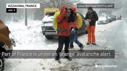 4.8K views · 39 reactions | Unusual snowfall and warm weather, accompanied by rain, have triggered an "orange" avalanche alert in Corsica, France, due to destabilized snowpack. https://bit.ly/35uLclM | AccuWeather | Facebook