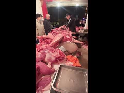 🔴 LIVE: Selling Fresh Pork Cuts | POV Chinese Butcher Stall Action