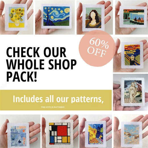 Mega Cross Stitch Pattern Bundle: 1700  Designs, All Access (PDF Files) Easy Counted Charts - Etsy
