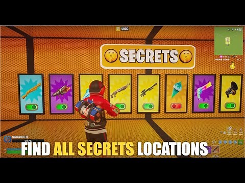 LAMA WARS ZONE WARS UNC MAP FORTNITE CREATIVE - ALL SECRETS LOCATIONS (SECRETS CODE)