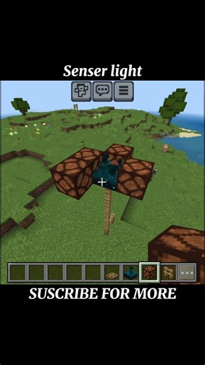 Sensor light in Minecraft 😱 #minecraft #shorts