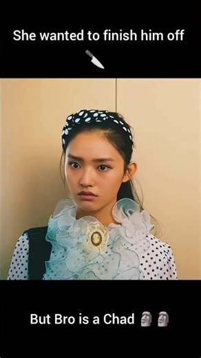 She _trying to kill 🔪him but bro is a_ Chad 🗿#youtubeshorts