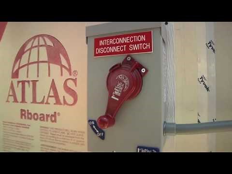 Solar Garage Rooftop wiring and Disconnect Box Installation