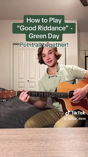 How to Play “Good Riddance” - Green Day 🎸 #guitartok #beginnerguitar #acousticcover #guitarlesson #musiciansoftiktok #greenday #fyp #foryou
