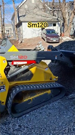 manual labor with the sm120 and some rakes #fypシ゚viral #equipment #landscaping