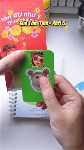 Stamps from a red envelope | Stamp collecting - Part 3 #hsimpleart #shorts #scrap #scrapbook