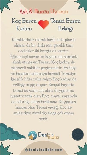 💖 Koç ve Terazi Burç Uyumu - #burçuyumu #koçkadını #terazierkeği