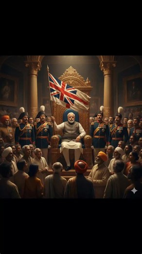 NONEWSHOW on Instagram: "The New Raj: Has Anything Truly Changed? 📜🚩 When we look at the current state of our administration, the image of a modern leader in colonial clothing isn't just art—it feels like a reflection of reality. The Ghost of the British Raj: It is often said that while the British left, they left behind their methods, their mindset, and their laws. Some would even say this current system is the illegitimate offspring of the Britishers, carrying forward the same DNA of control