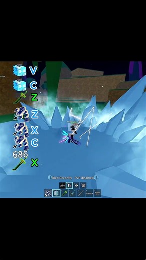 the best and a very fast ice x dark blade combo 🗡️🗡️🗡️🧊🧊🧊 #roblox #bloxfruits #comboes #darkblade