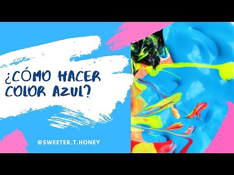 Cómo hacer pintura color azul / Cómo hacer color azul 🖌️💙