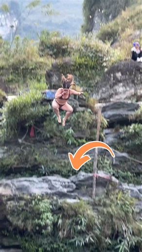 Beautiful Girls Discovering Joy at Natural Falls#waterfall #travel #nature
