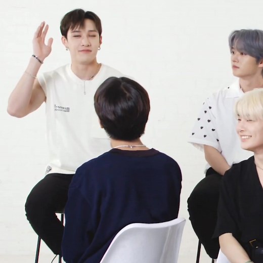 Min giving Chan the attention he deserves 🥺💙 and his smile after he looks at chan omg I'm crying 😭😭 #chanmin #seungchan #seungmin #bangchan #chanminskz #straykids #skz #straykidsstay #straykidsedit